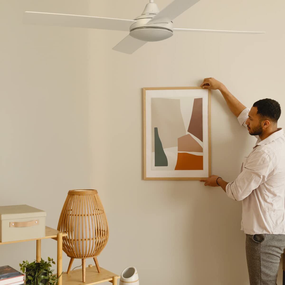 Ceiling Fan Universal Blue 2013-UVT1353 White 55 W