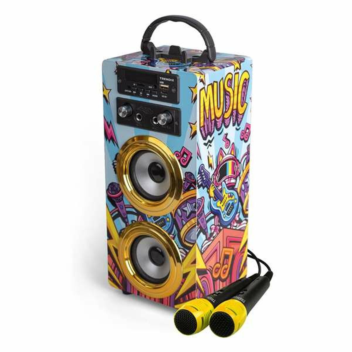 Speaker with Karaoke Microphone