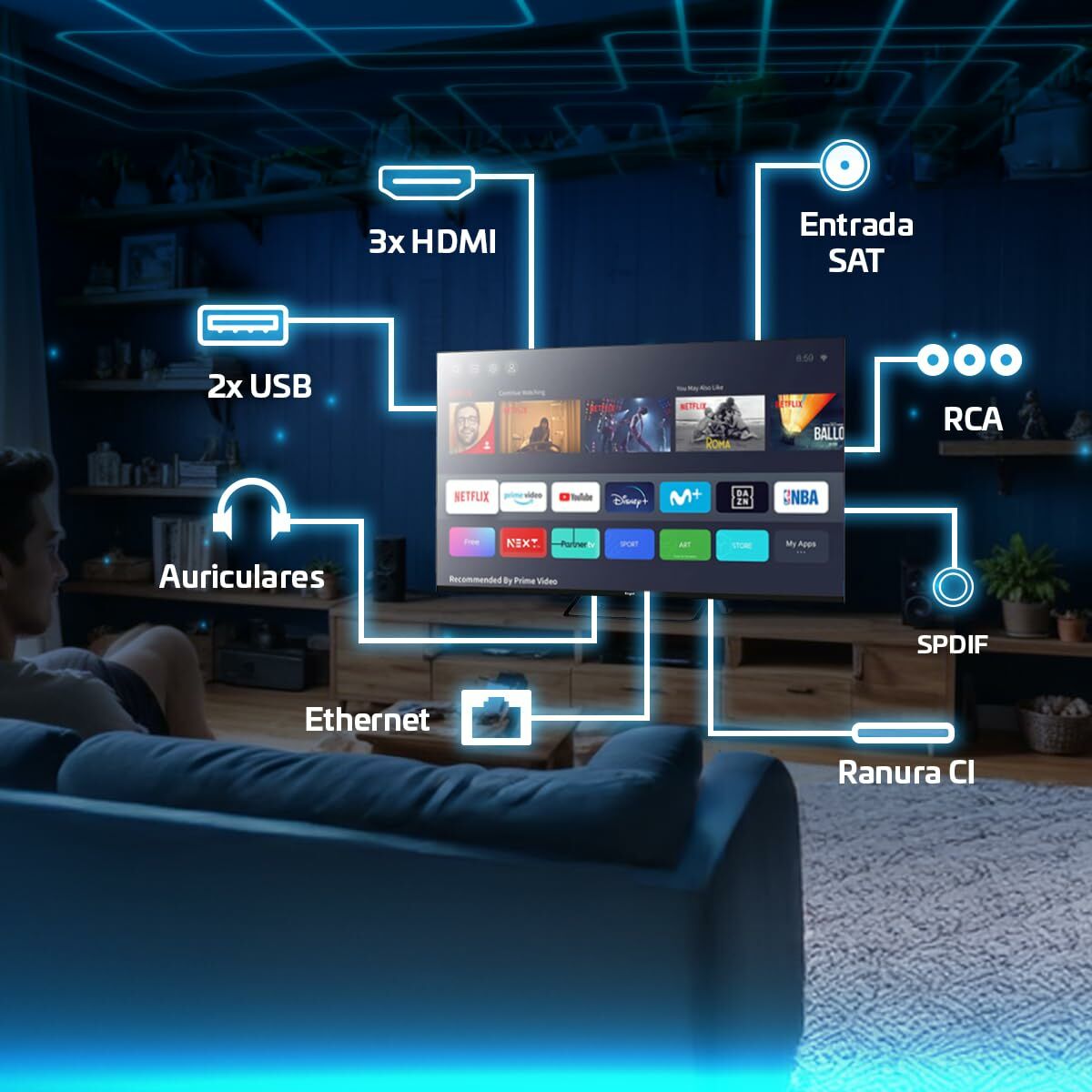 Smart TV Engel LE3295QLED 32 32″ QLED