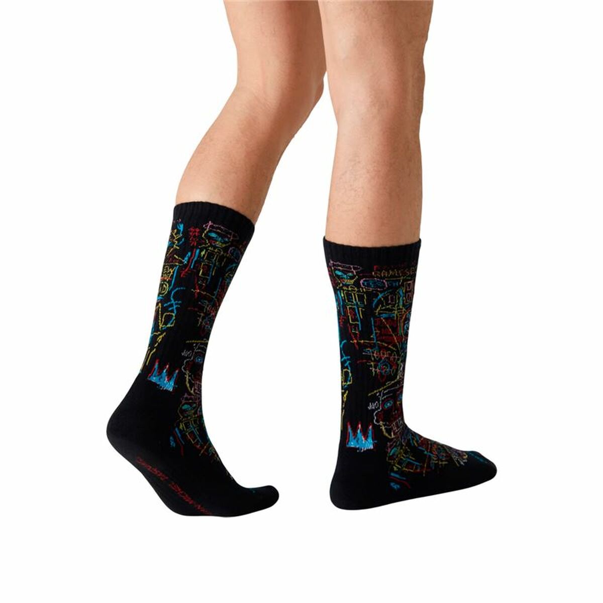 Socks Jimmy Lion Basquiat Kings Of Black 41-46