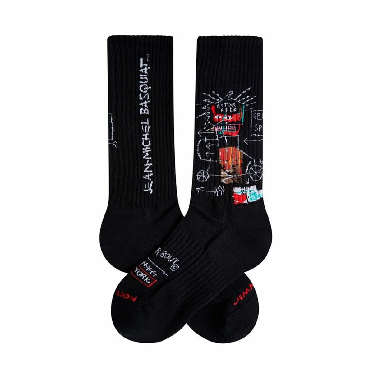 Socks Jimmy Lion Basquiat Gem Spa Black 36-40 Socks Jimmy Lion Basquiat Gem Spa Black 36-40