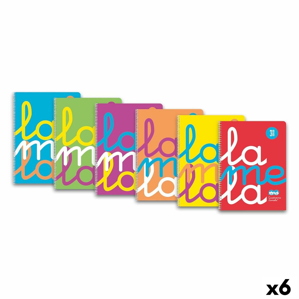 Book of Rings Lamela Quarto 80 Sheets (6 Units)
