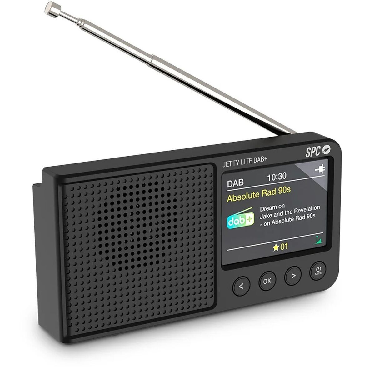 Transistor Radio SPC JETTY LITE DAB+ 4591N Black Retro Transistor Radio SPC JETTY LITE DAB+ 4591N Black Retro