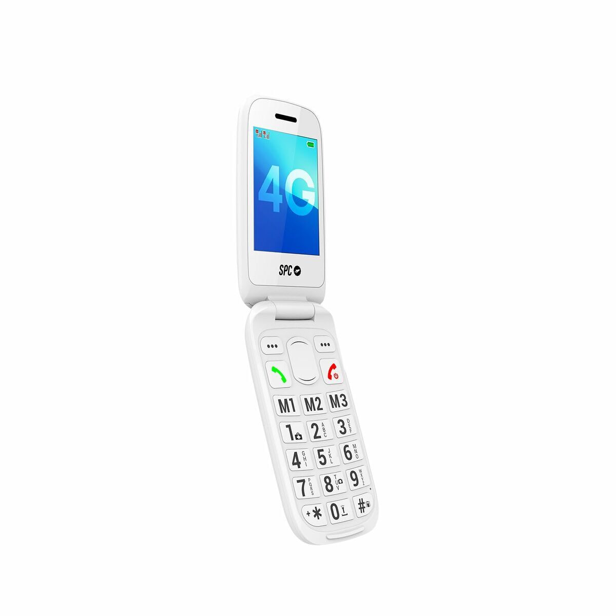 Mobile telephone for older adults SPC 2337B White 128 GB 2,8″