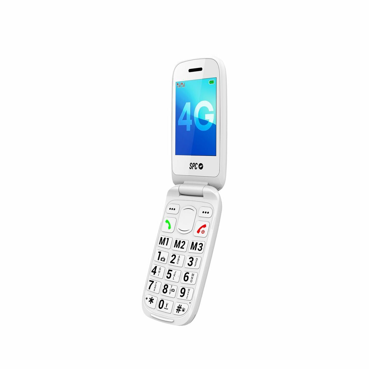 Mobile telephone for older adults SPC 2337B White 128 GB 2,8″