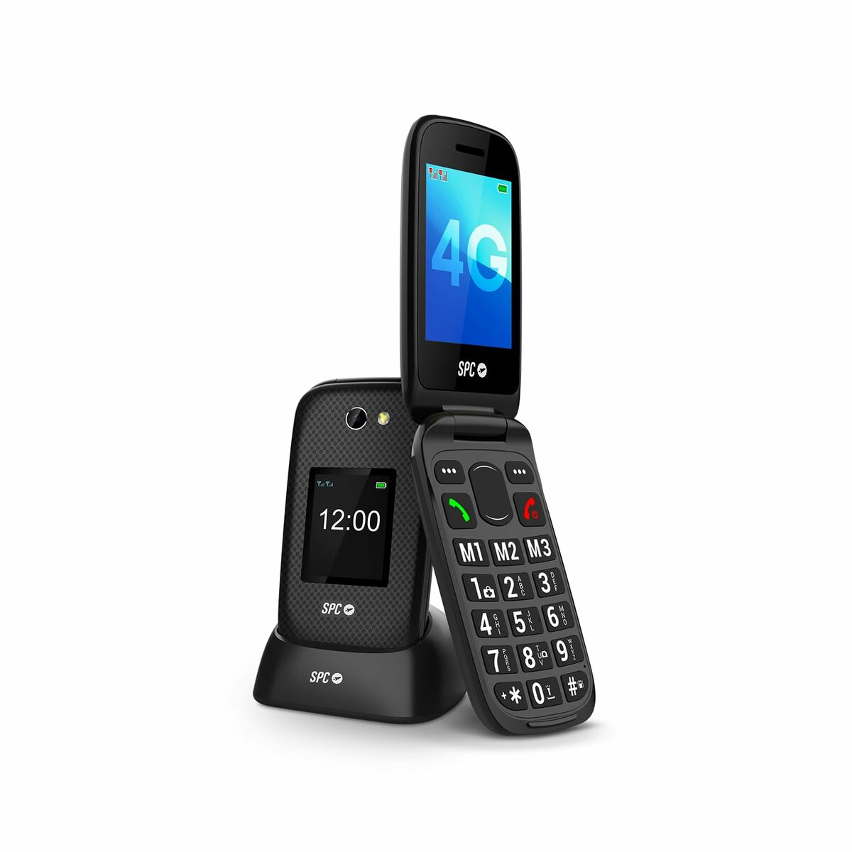 Mobile telephone for older adults SPC 2337N Black 128 GB 2,8″