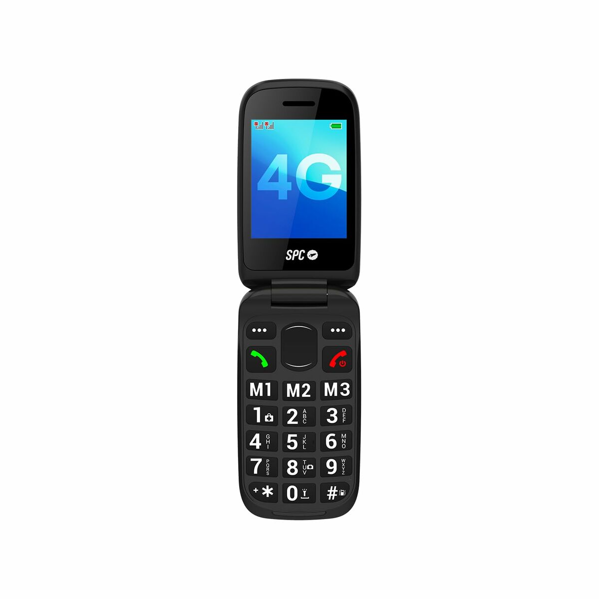 Mobile telephone for older adults SPC 2337N Black 128 GB 2,8″