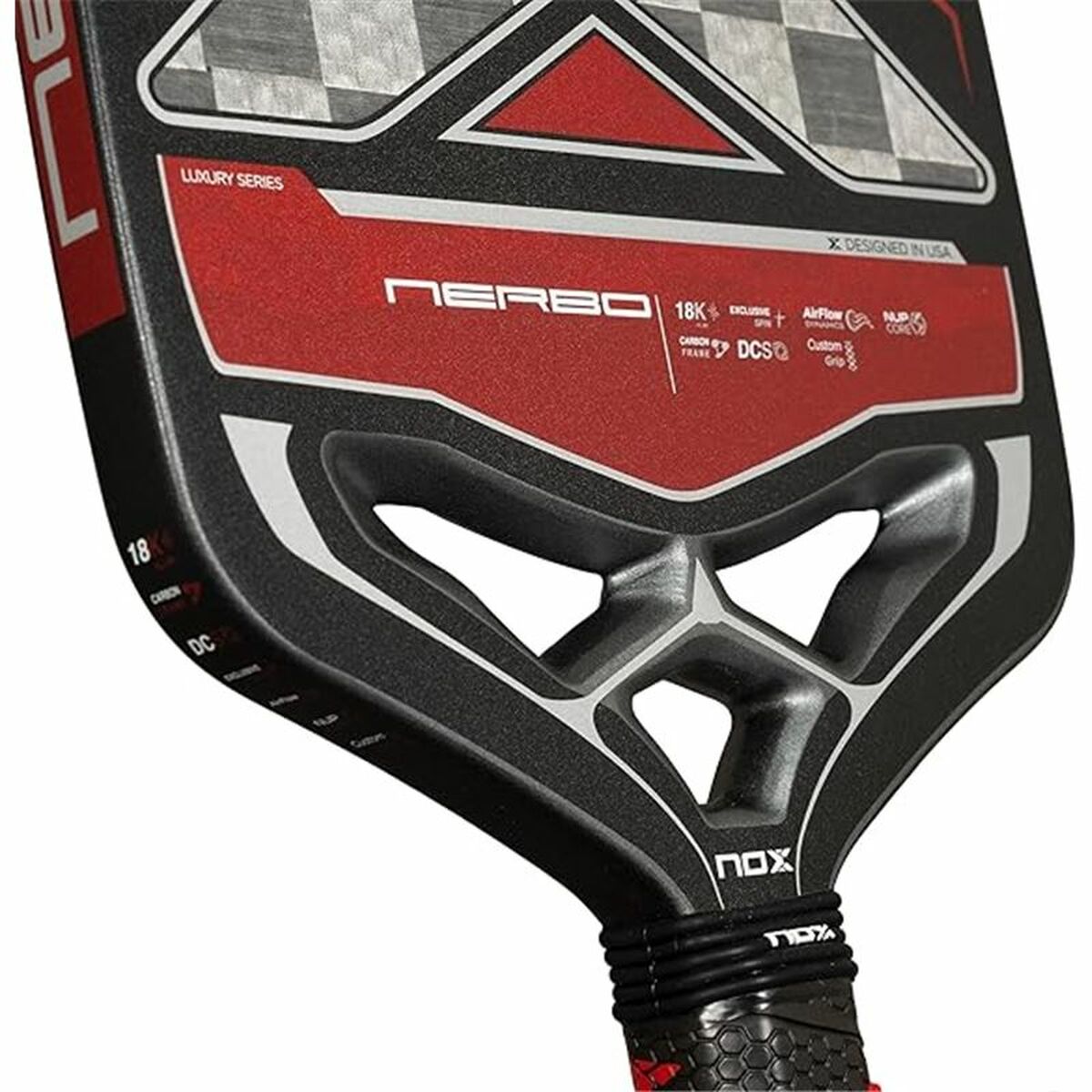 Pickleball Paddle Nox Nerbo Black Carbon fibre