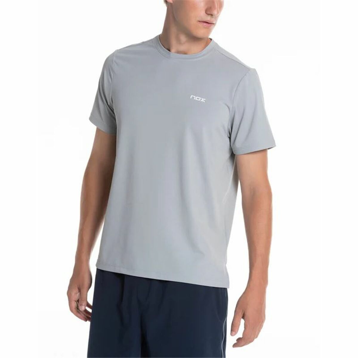 Men’s Short Sleeve T-Shirt Nox Nox Team Regular Grey Light grey Men’s Short Sleeve T-Shirt Nox Nox Team Regular Grey Light grey