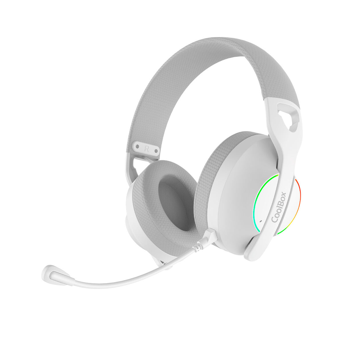 Headphones CoolBox WB01 White Multicolour