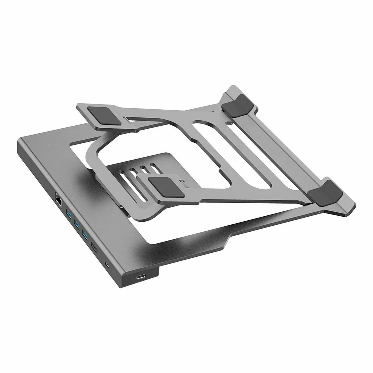 USB Hub CoolBox COO-ATRIL-DOCK Aluminium