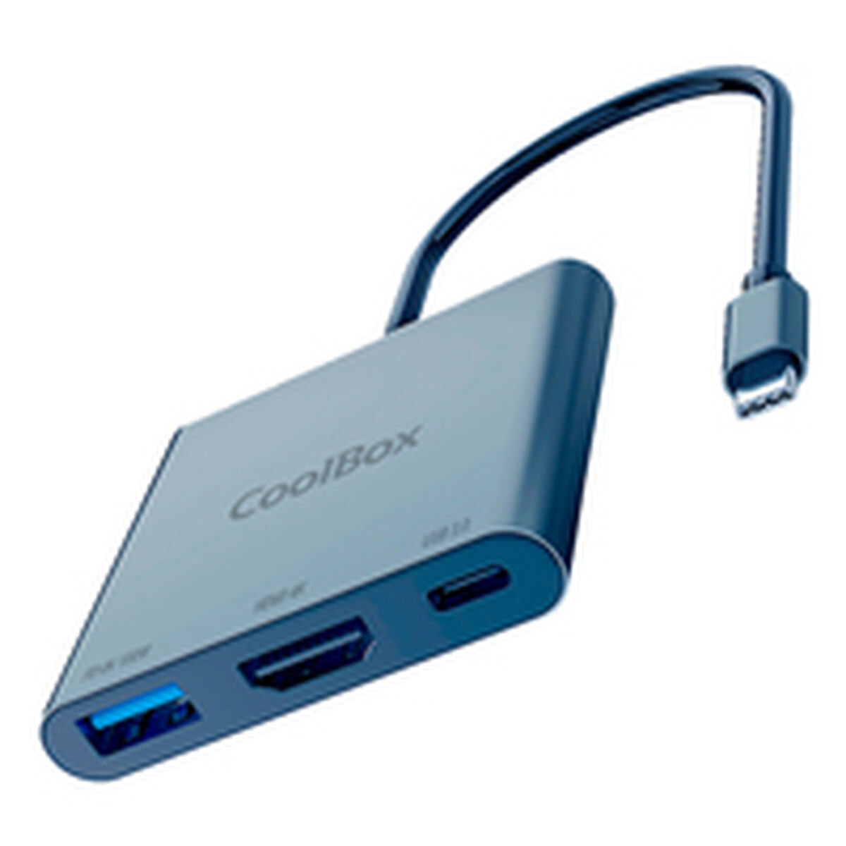 USB Hub CoolBox COO-DOCK-C-31 Grey 100 W