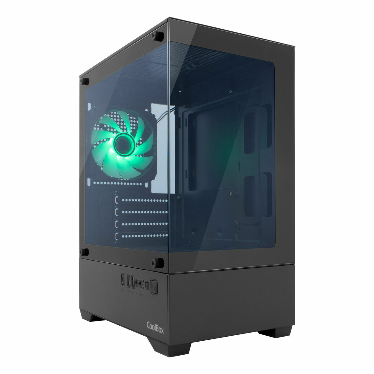 ATX Semi-tower Box CoolBox COO-CHA-GM200B-0 Black Green