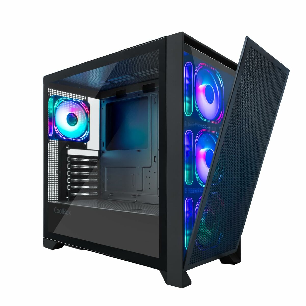 ATX Semi-tower Box CoolBox COO-CHA-GE2000-0 Black
