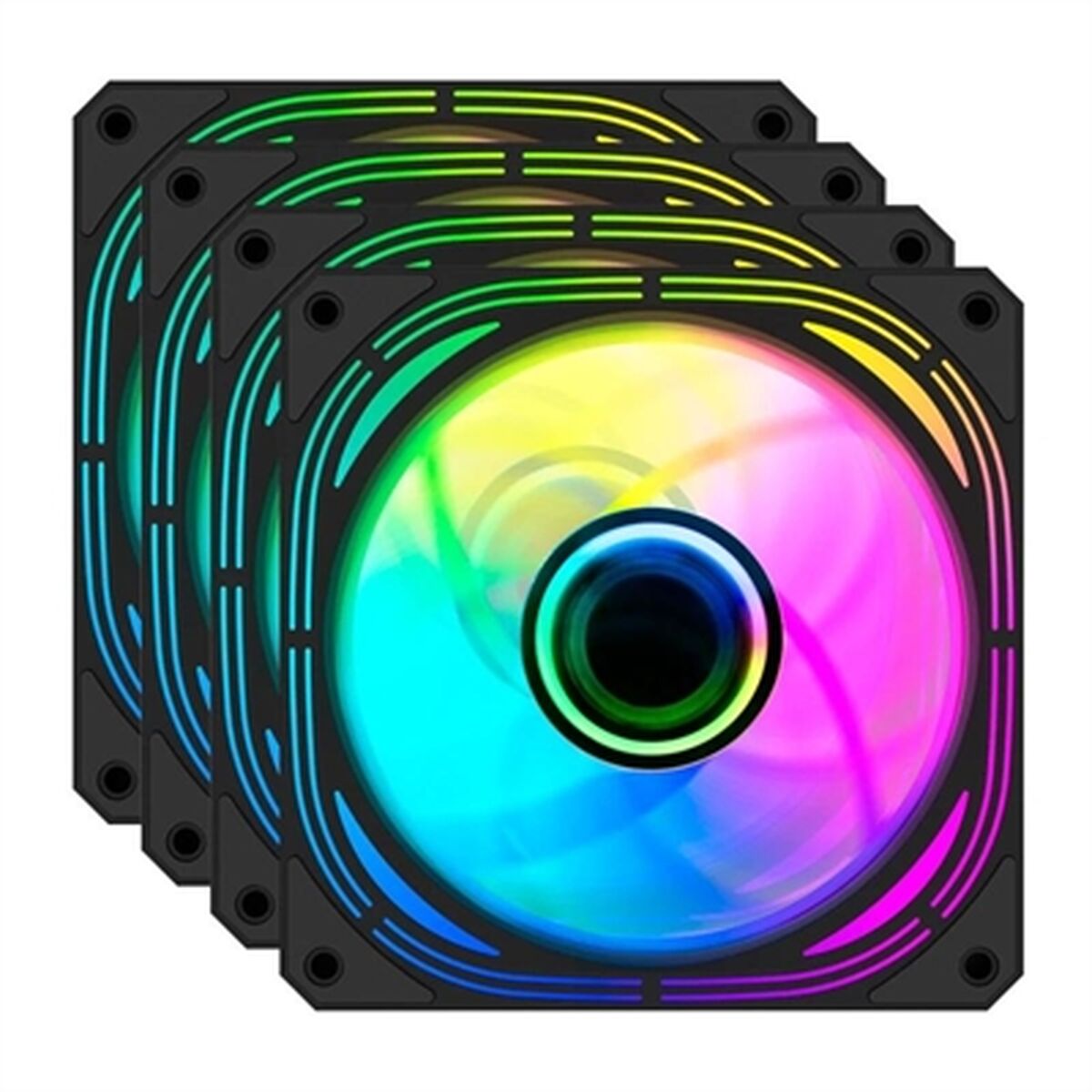 Box Ventilator CoolBox KIT 4 Vent.12cm ARGB Infinity Pro  12 cm