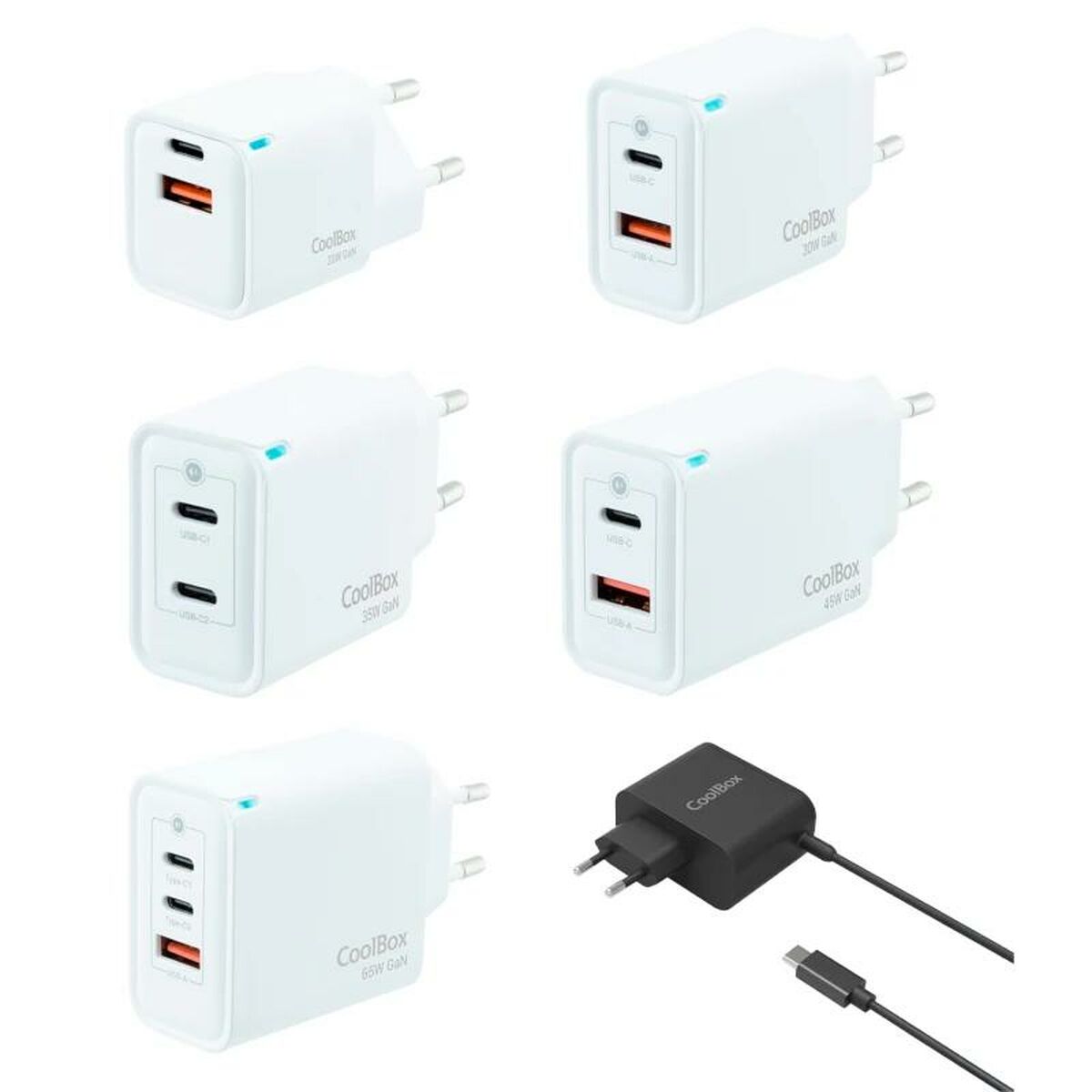 Wall Charger CoolBox COO-PACK-GAN