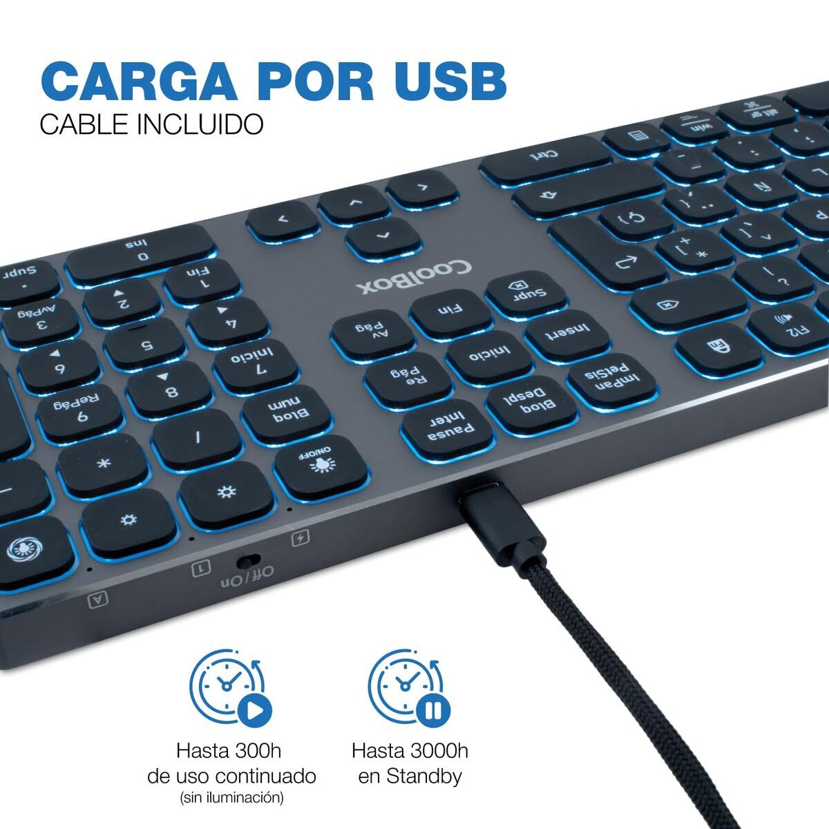 Keyboard and Mouse CoolBox COO-TEW02-BKB Black