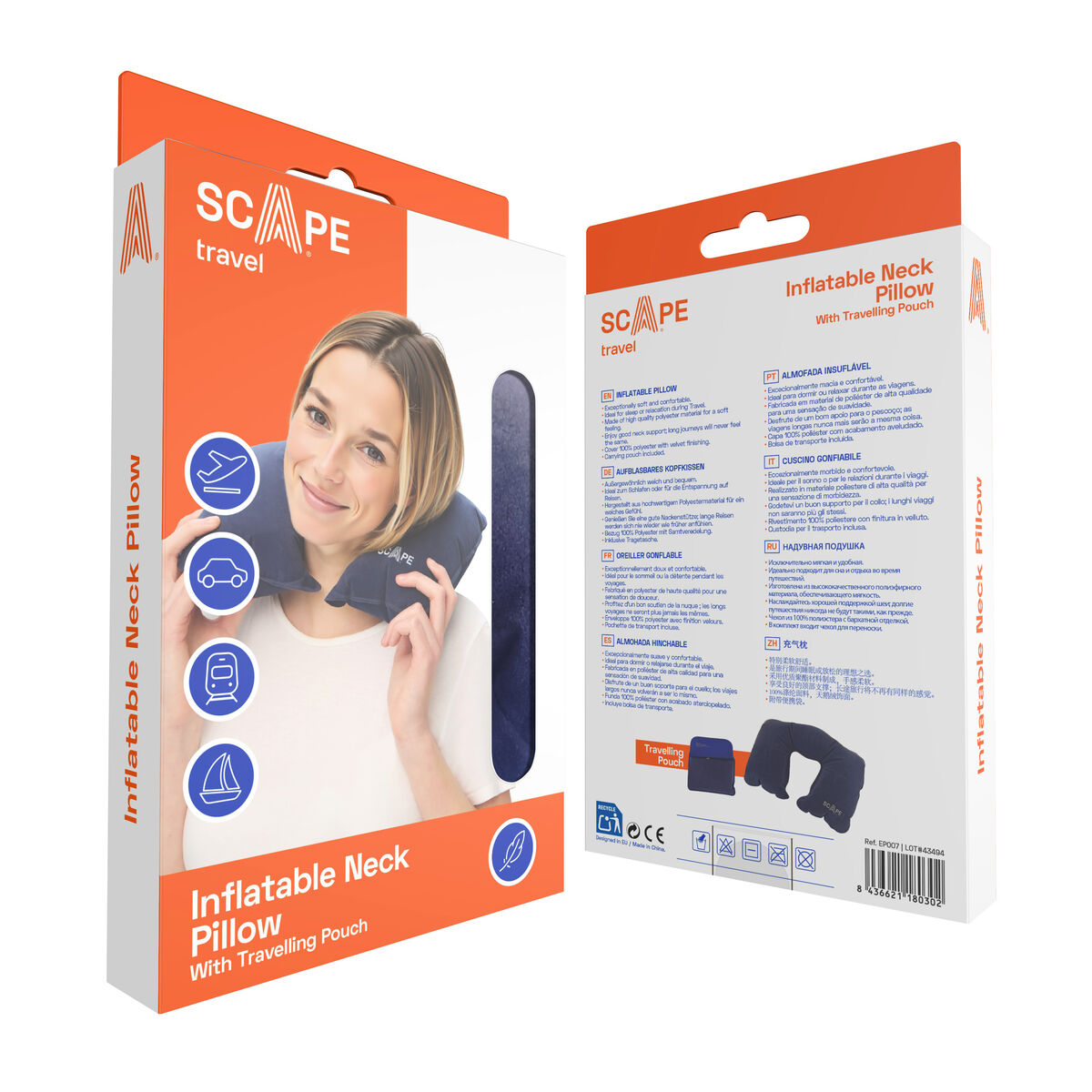 Neck Pillow Scape Travel Blue