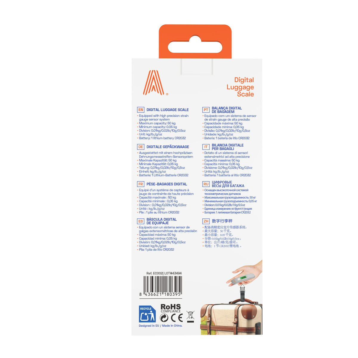 Digital Luggage Scale Scape Travel ELS30