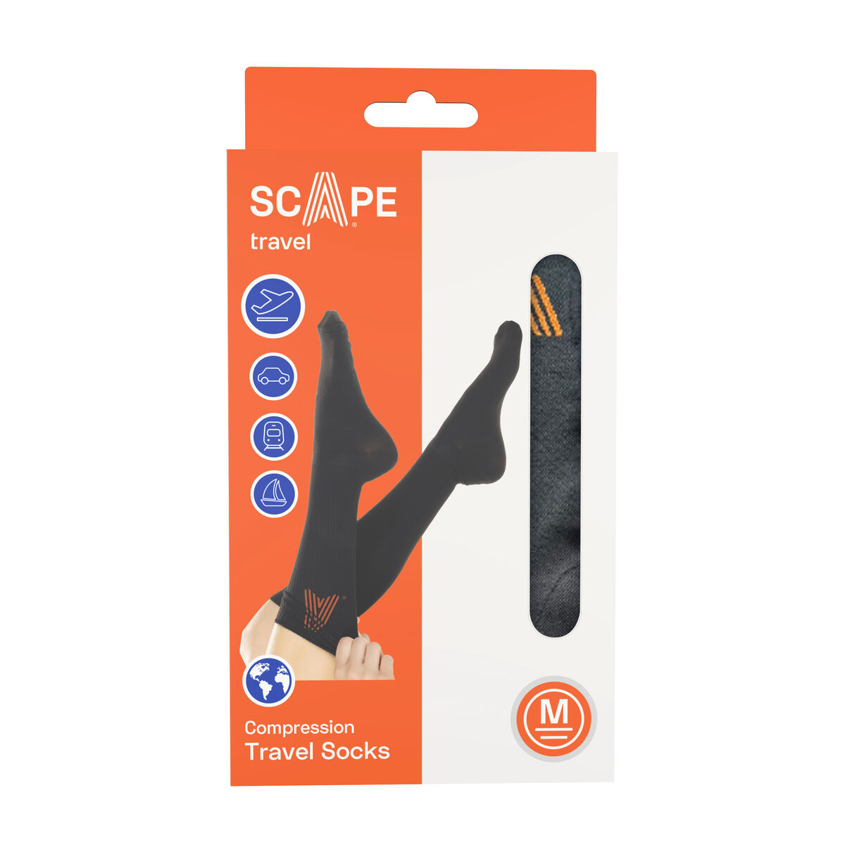 Compression Socks Scape Travel Black