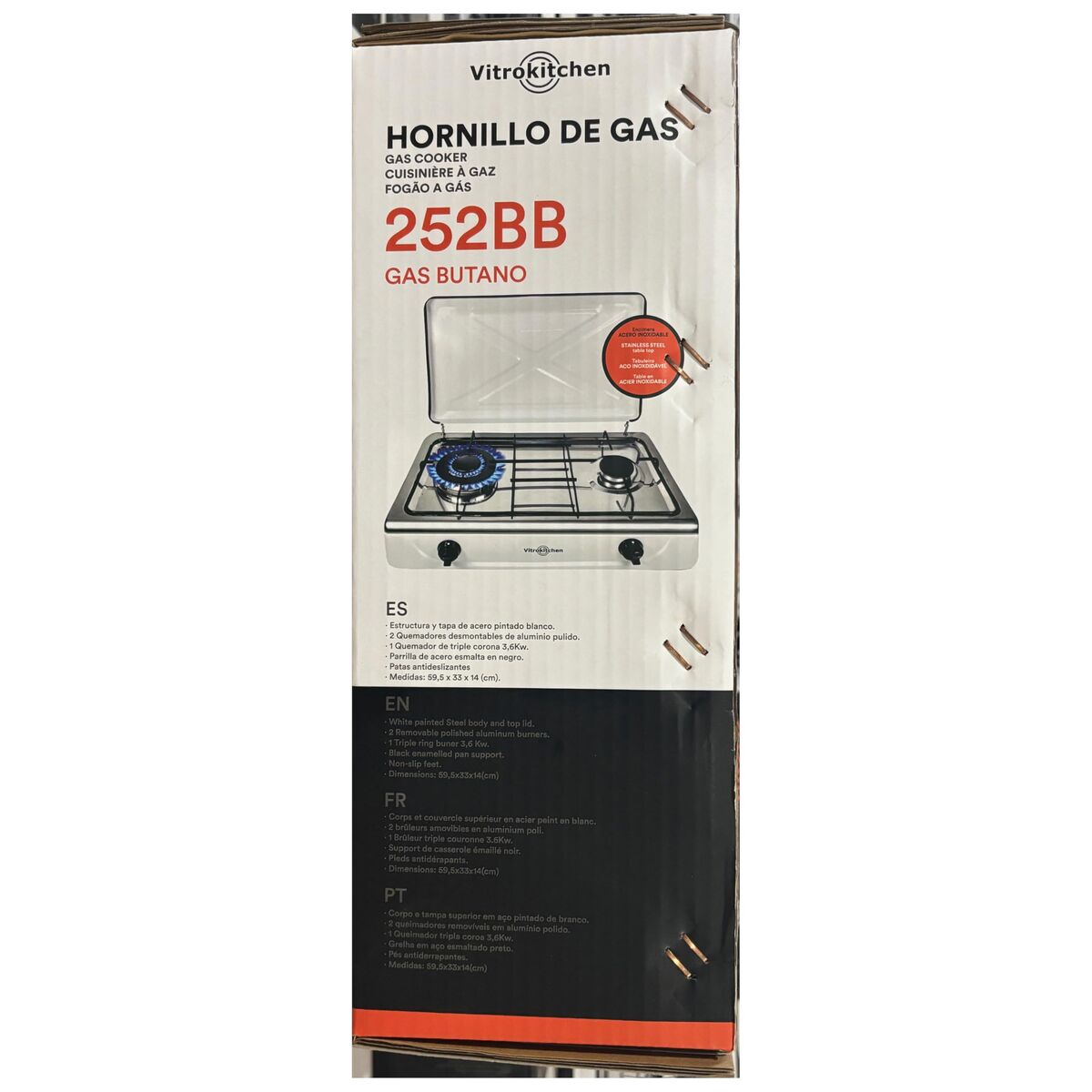 gas stove Vitrokitchen 252BB (Refurbished B)