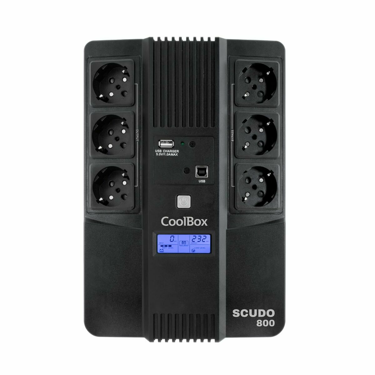 Uninterruptible Power Supply System Interactive UPS CoolBox COO-SAISCU3-800 800 W 480 W Uninterruptible Power Supply System Interactive UPS CoolBox COO-SAISCU3-800 800 W 480 W