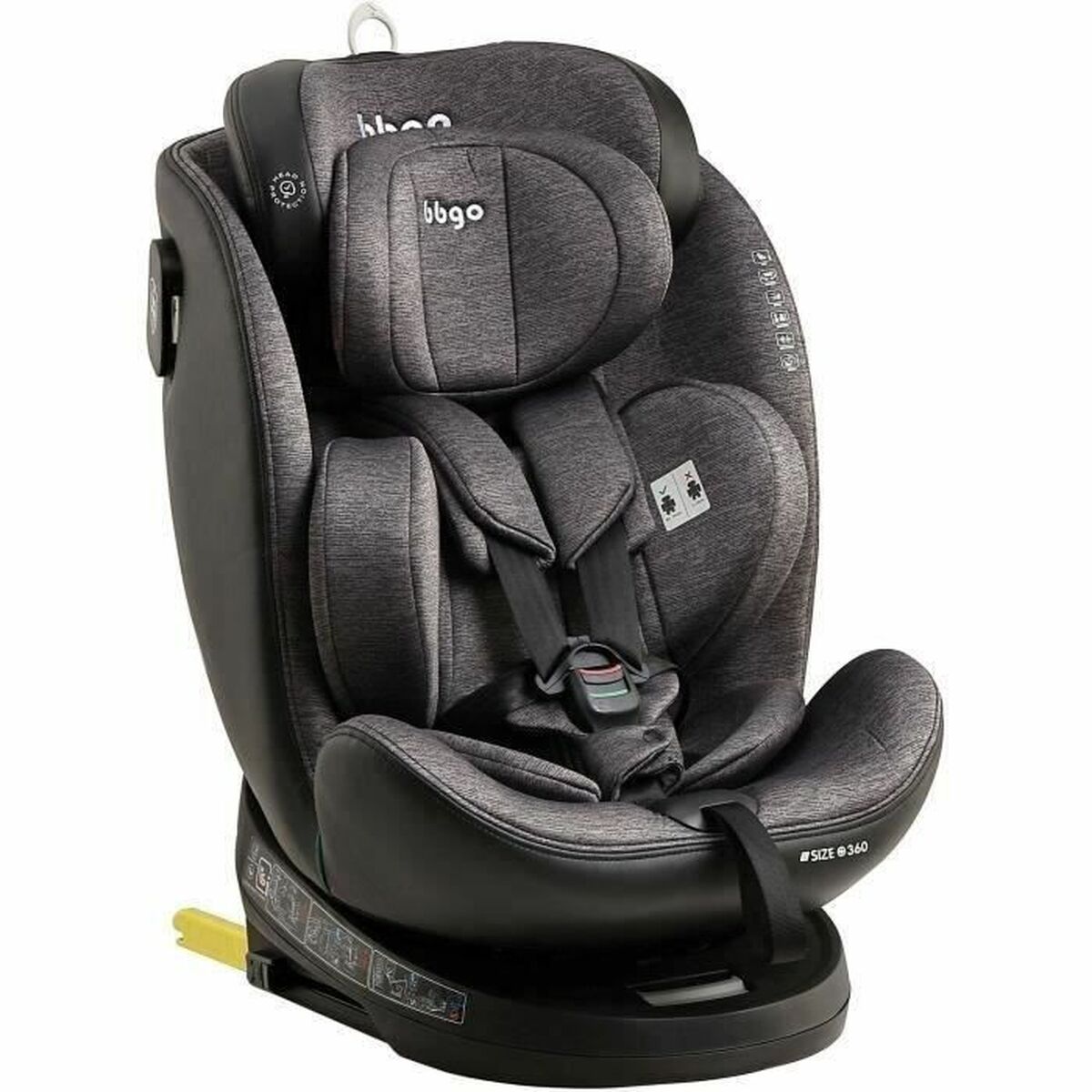Car Chair BBGO Grey 0 (de 0 a 10 kilos) 0+ (de 0 a 13 kilos) I (9 – 18 kg) II (15-25 kg) III (22 – 36 kg) Children’s ECE R129