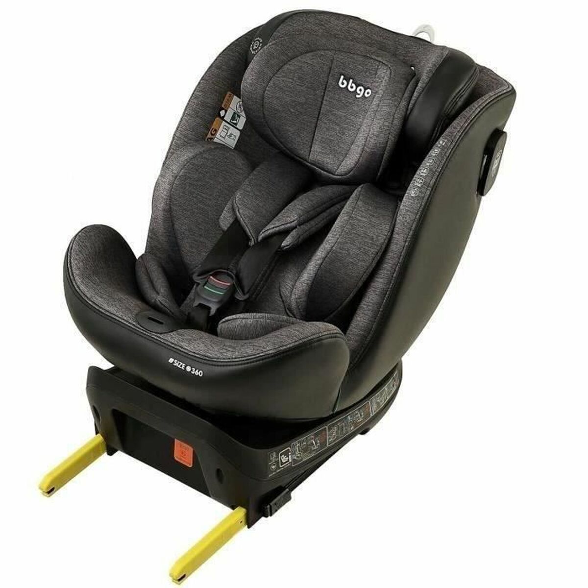 Car Chair BBGO Grey 0 (de 0 a 10 kilos) 0+ (de 0 a 13 kilos) I (9 – 18 kg) II (15-25 kg) III (22 – 36 kg) Children’s ECE R129