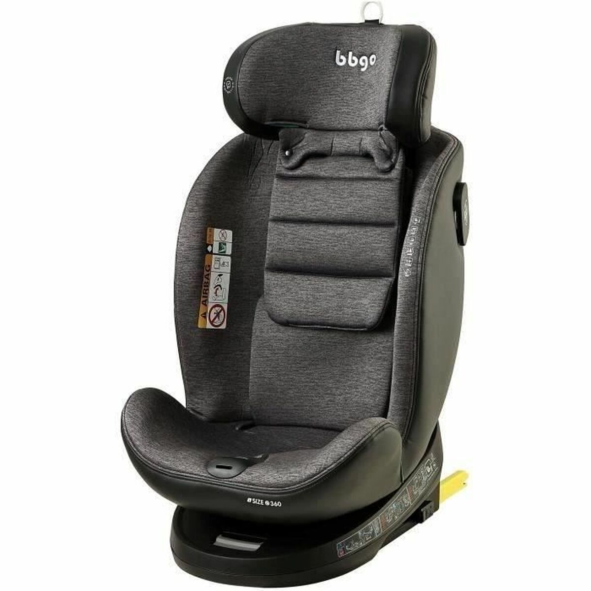 Car Chair BBGO Grey 0 (de 0 a 10 kilos) 0+ (de 0 a 13 kilos) I (9 – 18 kg) II (15-25 kg) III (22 – 36 kg) Children’s ECE R129