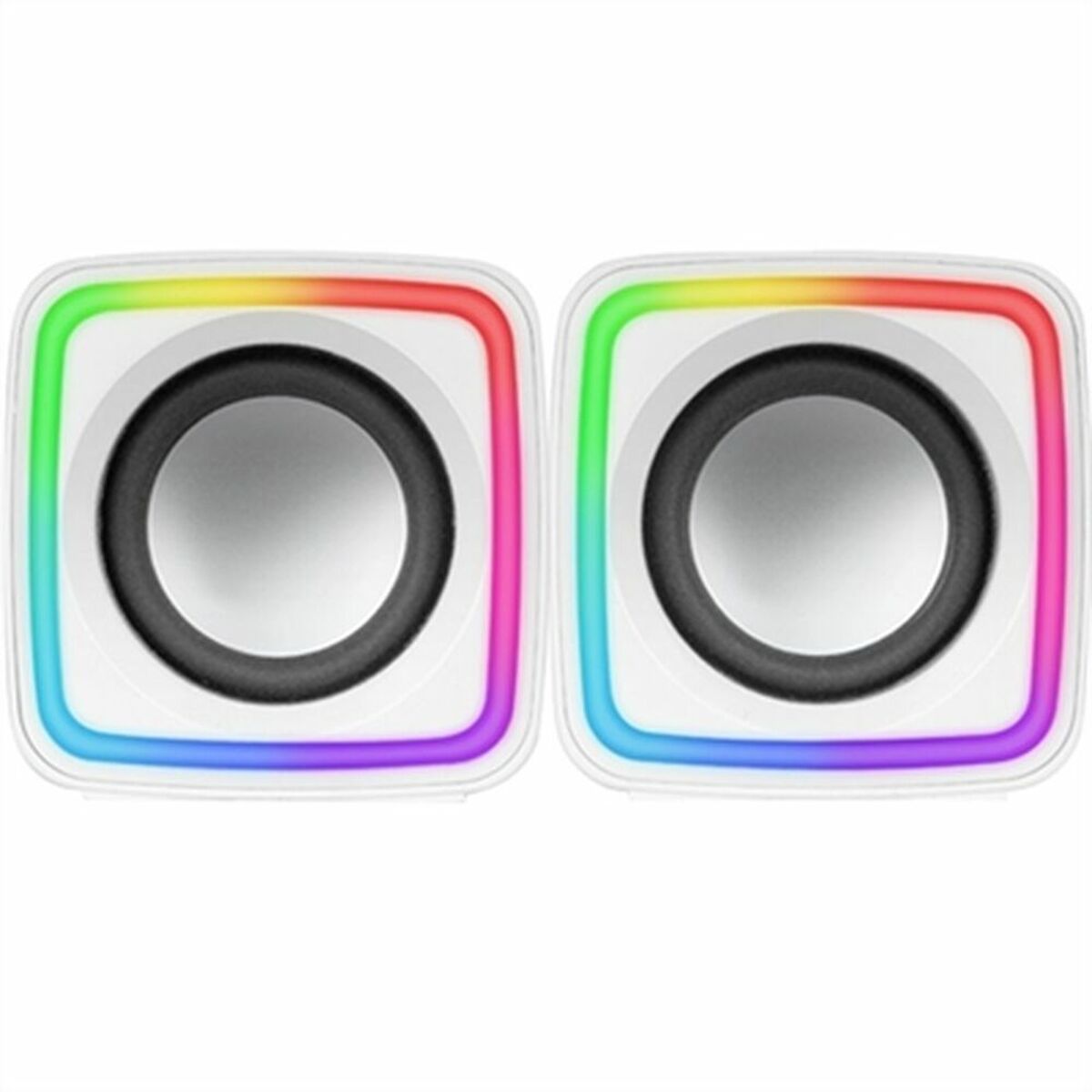 PC Speakers Mars Gaming MSCUBEW 8W White 4 W PC Speakers Mars Gaming MSCUBEW 8W White 4 W