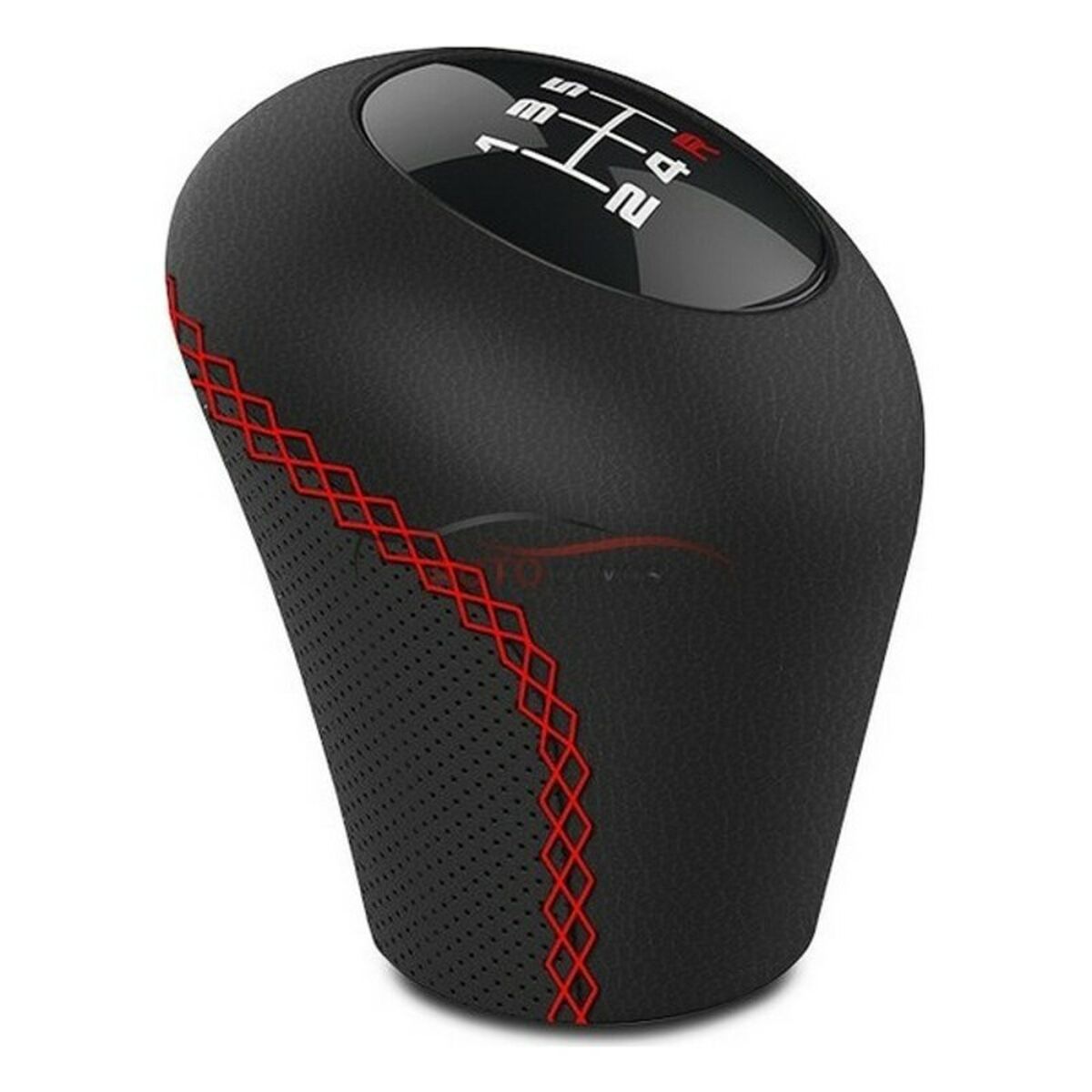 Shift Lever Knob BC Corona Sport Black/Red Leather Shift Lever Knob BC Corona Sport Black/Red Leather