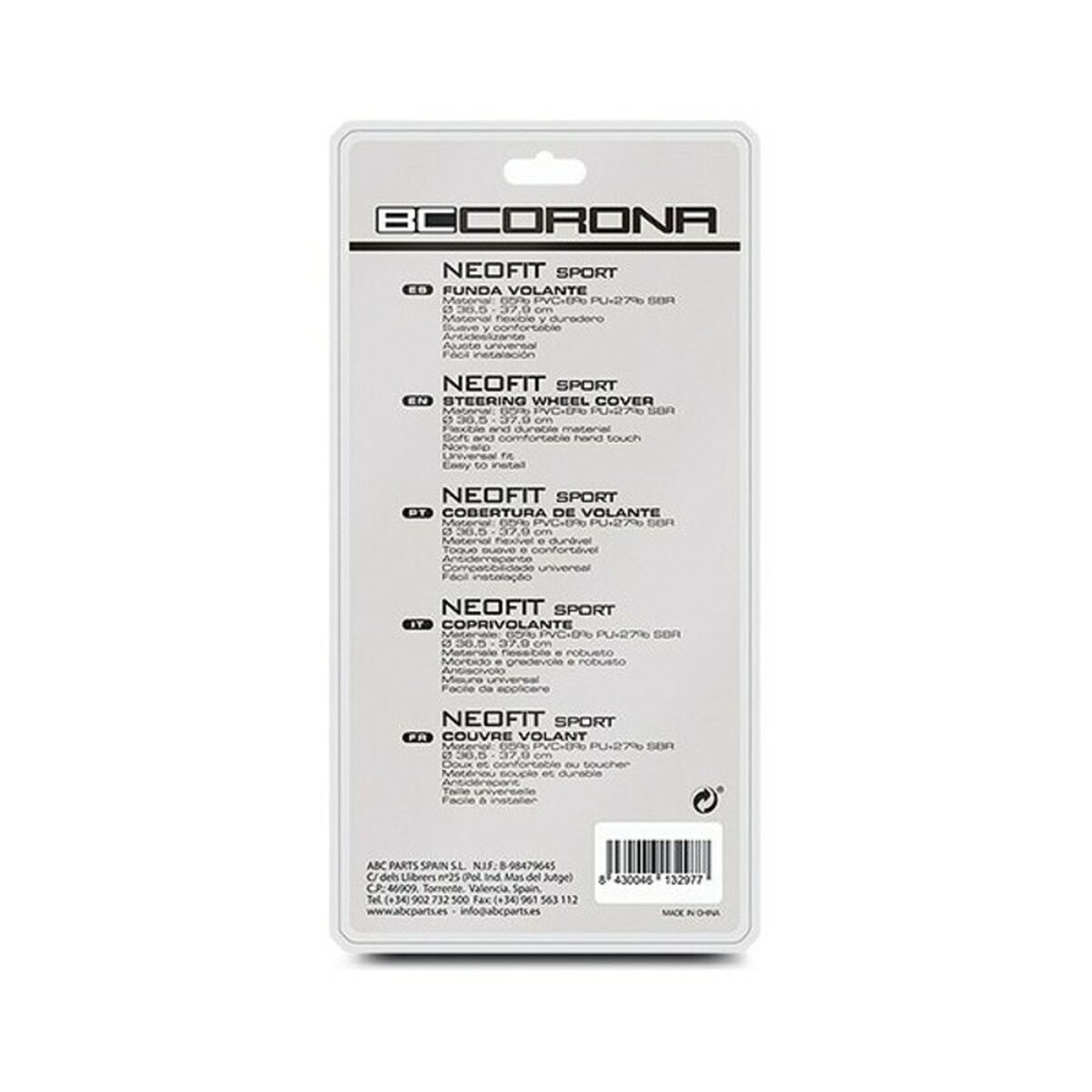 Steering Wheel Cover BC Corona Neofit Sport Universal (Ø 36 – 38 cm)