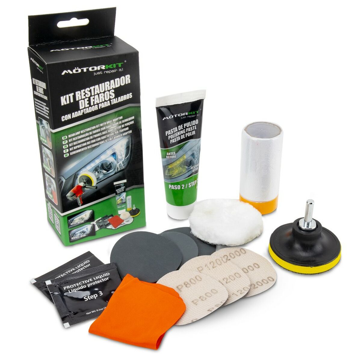 Headlight Restorer Motorkit MOT1005 Drill Headlight Restorer Motorkit MOT1005 Drill