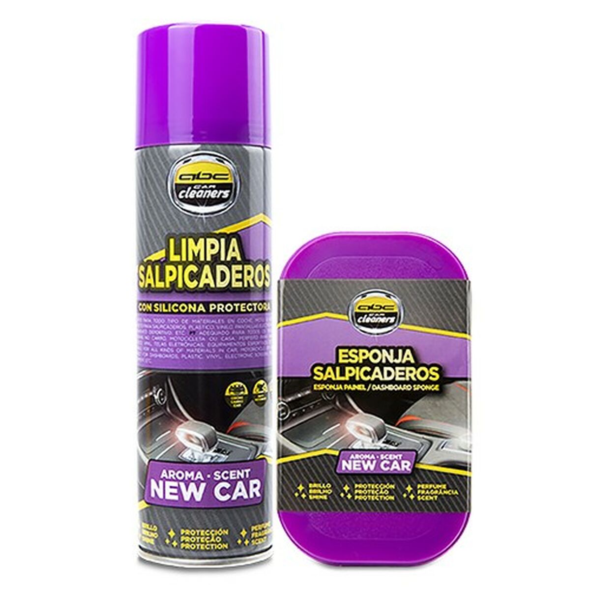 Cleaning & Storage Kit ABC Parts ZABC12202 Dashboard Cleaner New Car 170 ml 2 Pieces Cleaning & Storage Kit ABC Parts ZABC12202 Dashboard Cleaner New Car 170 ml 2 Pieces