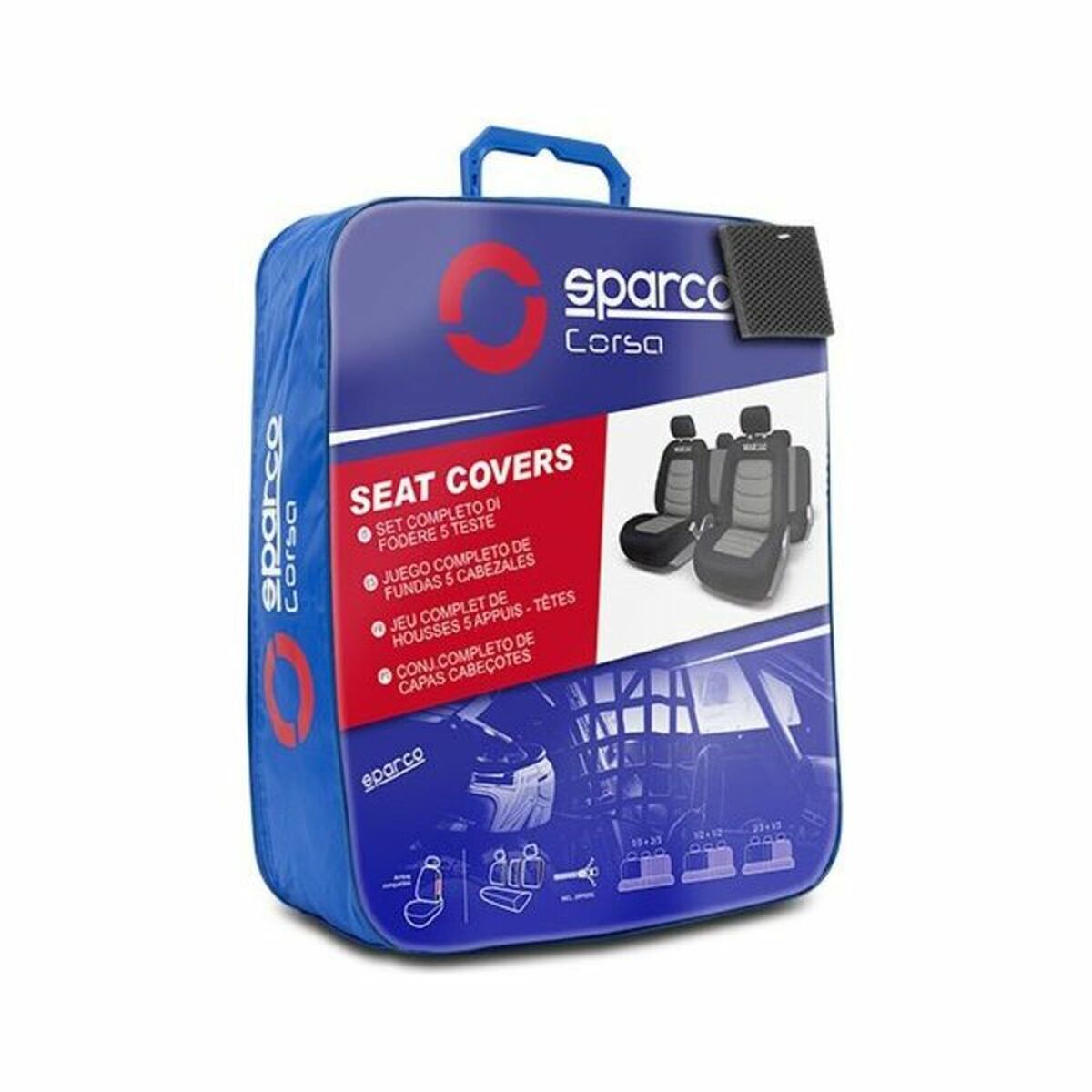 Car Seat Covers Sparco S-Line Universal (11 pcs) Car Seat Covers Sparco S-Line Universal (11 pcs)