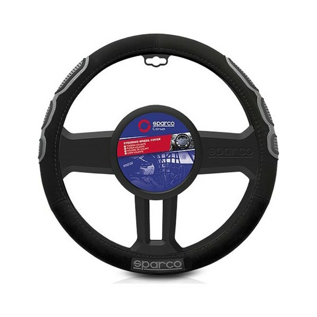 Steering Wheel Cover Sparco SPC1106 L-Sport Grey ( 36 – 38 cm)