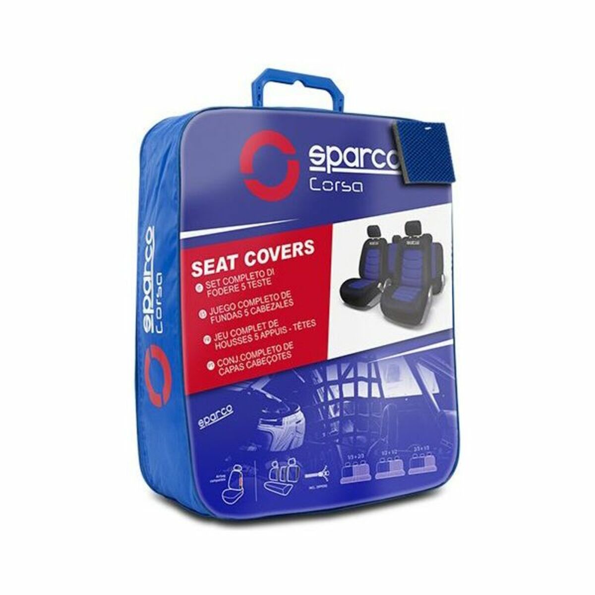 Car Seat Covers Sparco S-Line Universal (11 pcs) Car Seat Covers Sparco S-Line Universal (11 pcs)