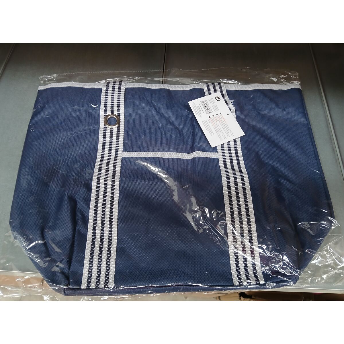 Beach Bag Dark blue Oxford 48 x 18 x 34 cm
