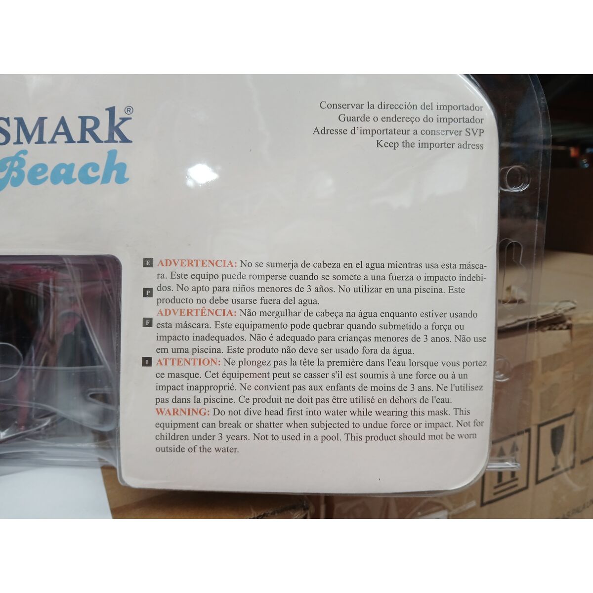 Snorkel Goggles and Tube Bismark Adults PVC