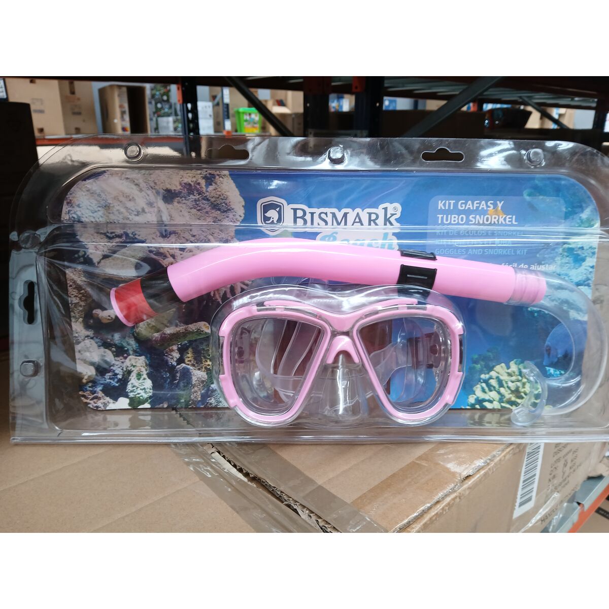 Snorkel Goggles and Tube Bismark Adults PVC