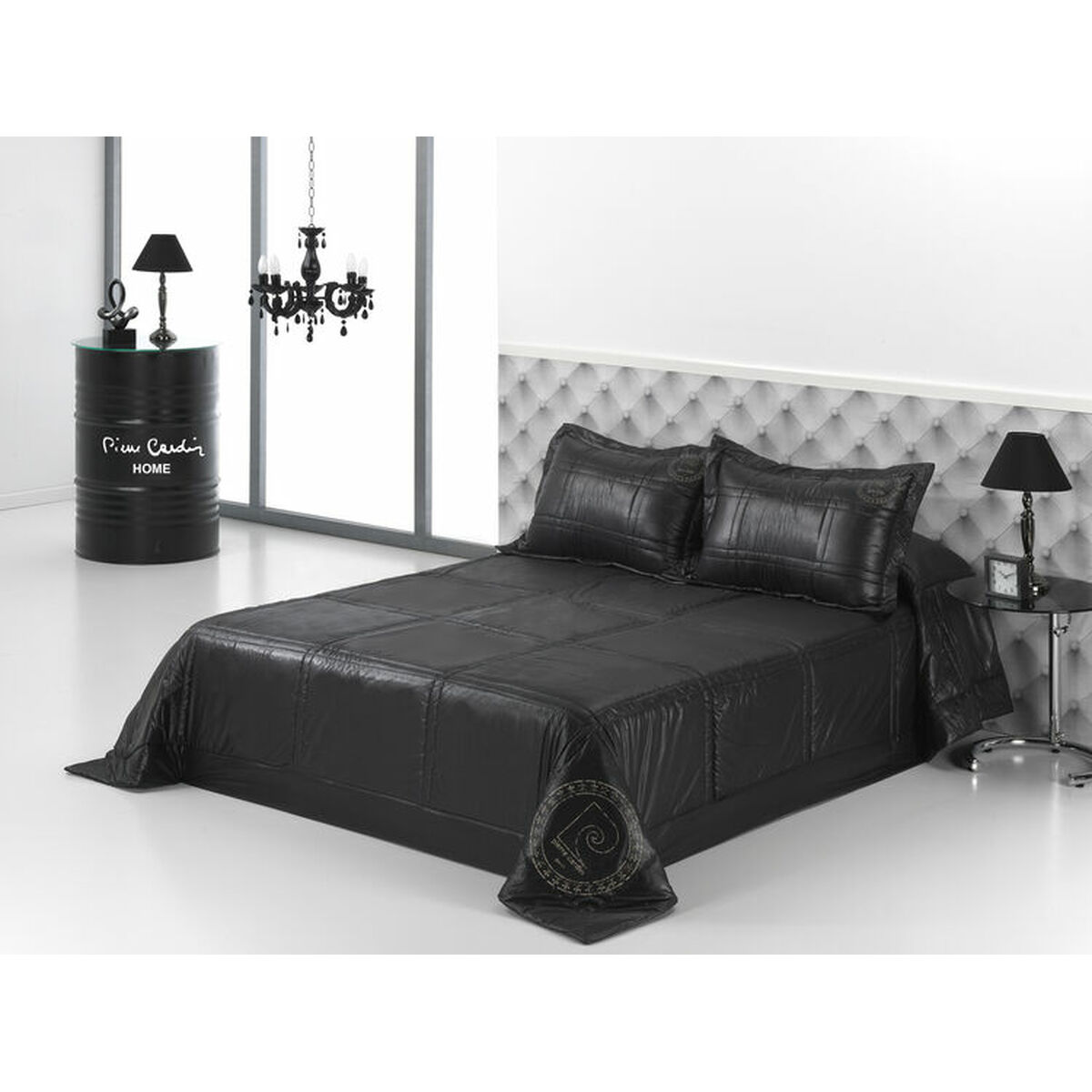 Bedspread (quilt) Hosteline BLACK LINE Black Single (2 Pieces) Bedspread (quilt) Hosteline BLACK LINE Black Single (2 Pieces)