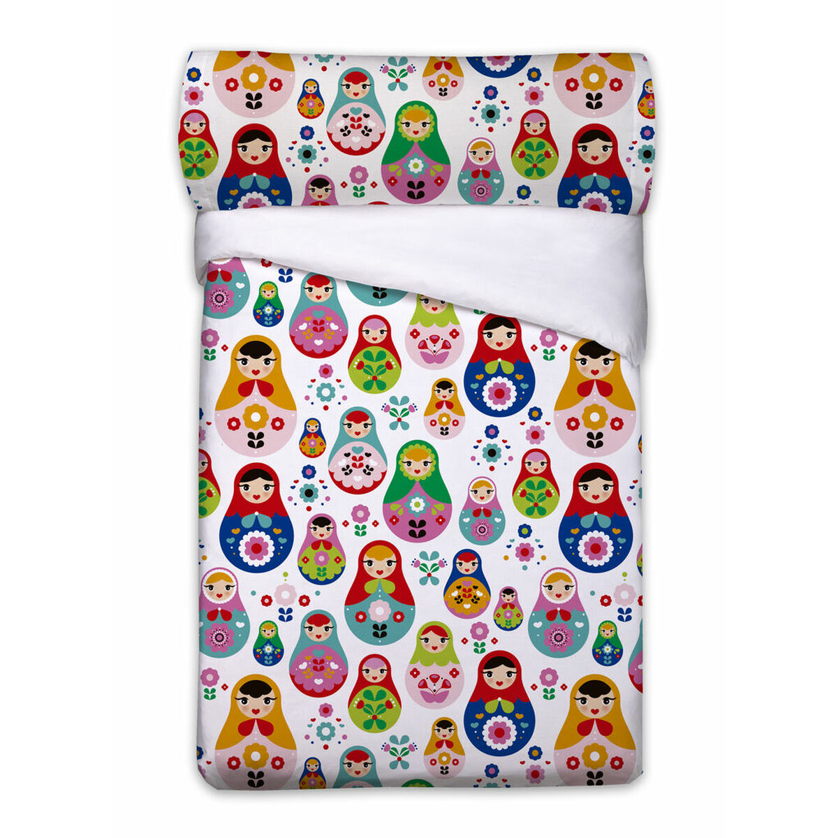 Duvet cover set Pierre Cardin MATRIOSKAS White Single 3 Pieces Duvet cover set Pierre Cardin MATRIOSKAS White Single 3 Pieces