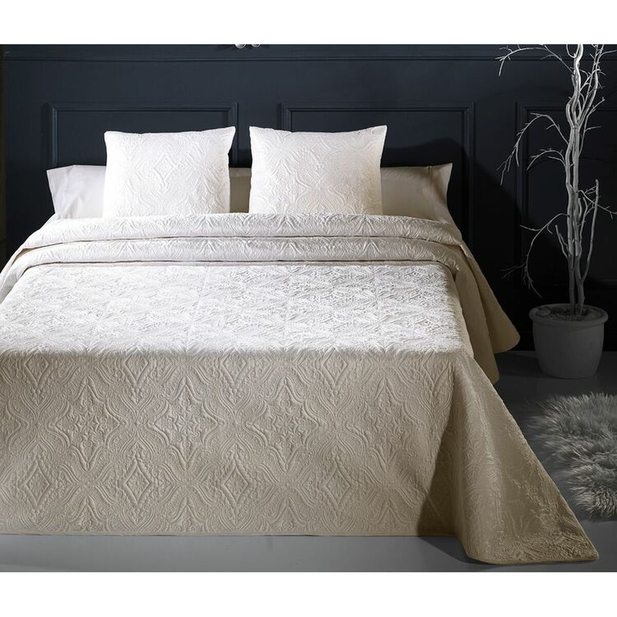 Bedspread (quilt) Hosteline TAMBRECONFO Beige Single (1 Piece) Bedspread (quilt) Hosteline TAMBRECONFO Beige Single (1 Piece)