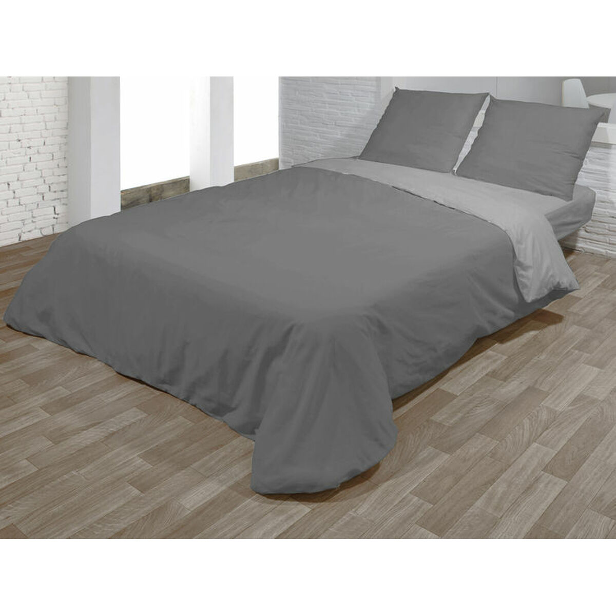 Duvet cover set Hosteline VEGAS Grey King size 3 Pieces Duvet cover set Hosteline VEGAS Grey King size 3 Pieces