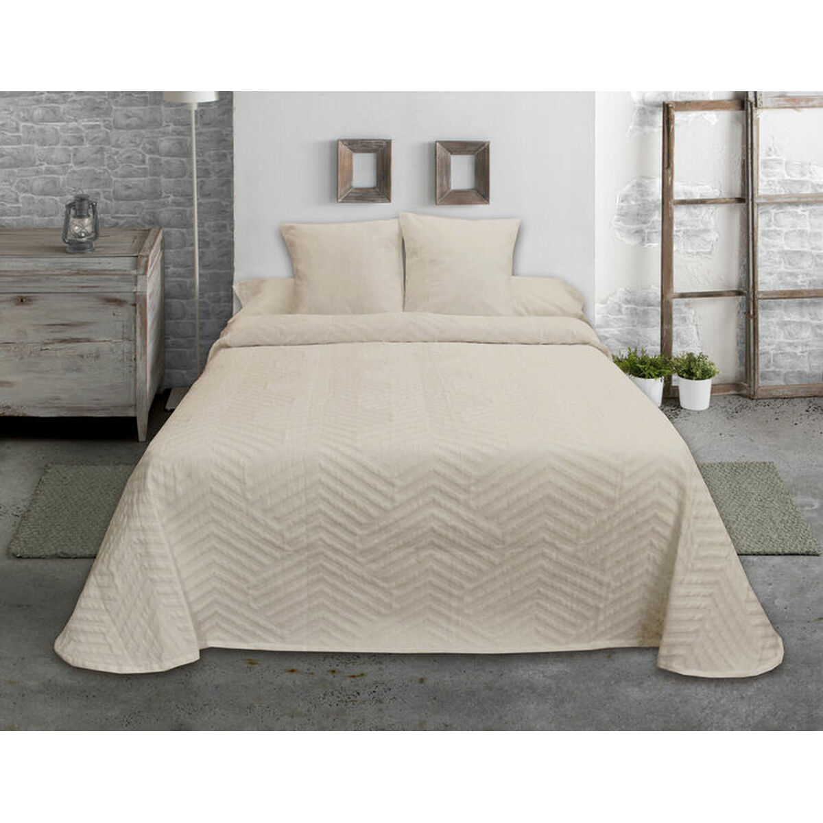 Bedspread (quilt) Hosteline ESPIGA Beige Ivory Super king (1 Piece) Bedspread (quilt) Hosteline ESPIGA Beige Ivory Super king (1 Piece)