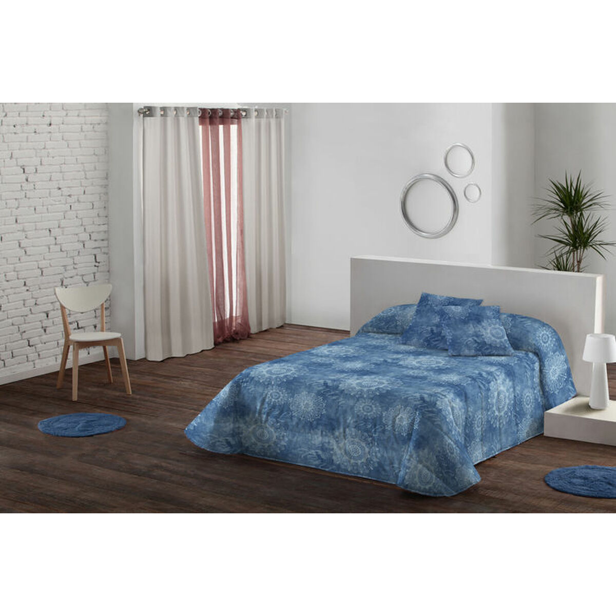 Bedspread (quilt) Lois PATCH P. Blue Single 180 x 260 cm (2 Pieces) Bedspread (quilt) Lois PATCH P. Blue Single 180 x 260 cm (2 Pieces)