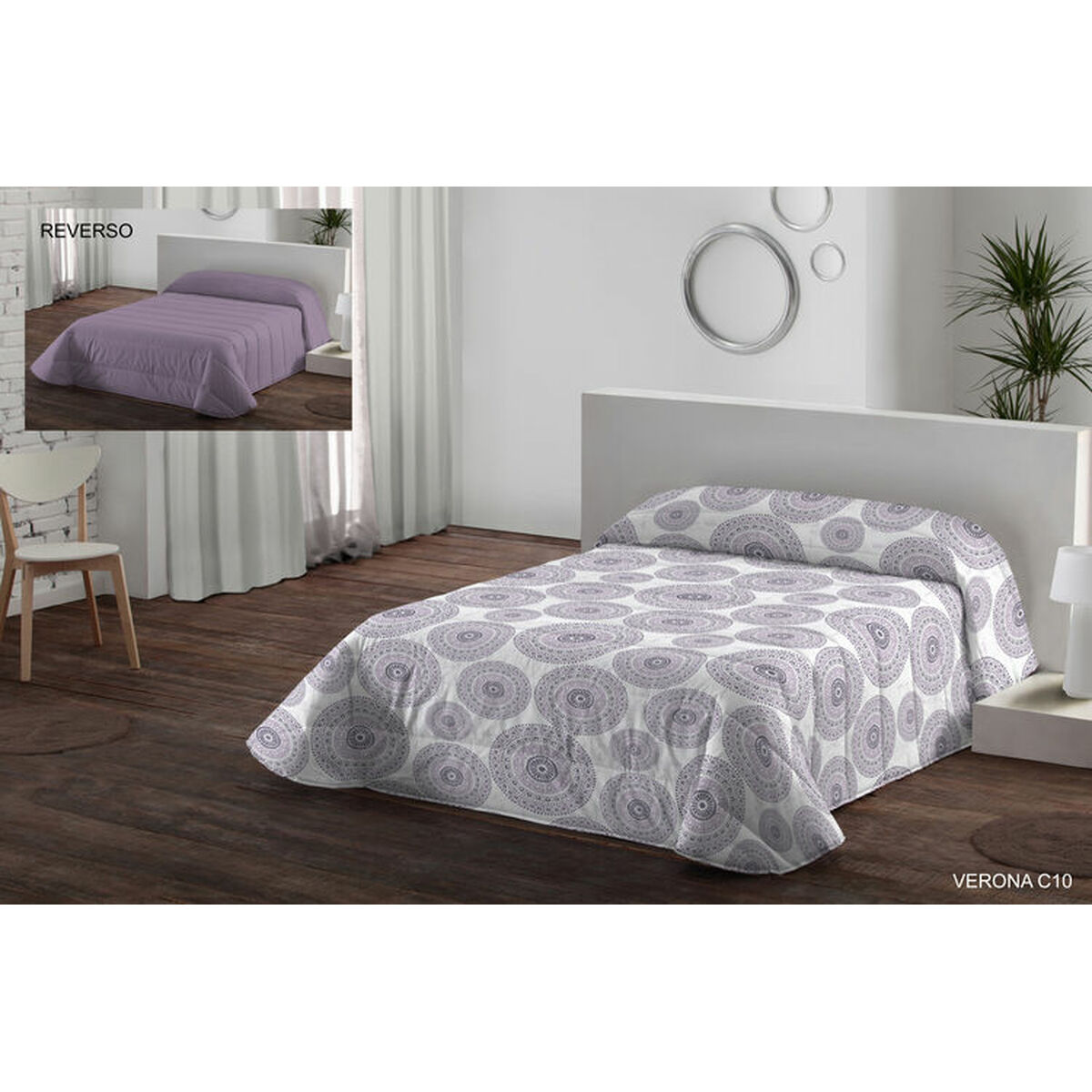 Duvet cover set Hosteline VERONA Light mauve Super king 3 Pieces Duvet cover set Hosteline VERONA Light mauve Super king 3 Pieces