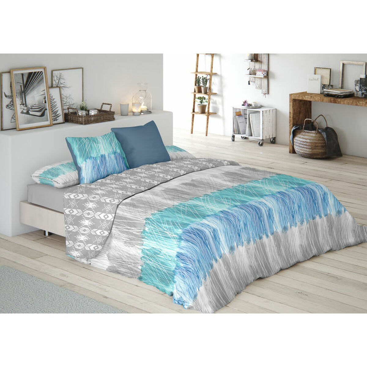 Nordic cover Pierre Cardin TOPACIO Blue 144 Threads 150 x 230 cm Nordic cover Pierre Cardin TOPACIO Blue 144 Threads 150 x 230 cm