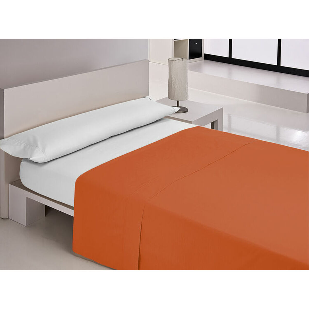 Top sheet Happy Home MIX COLORS Orange 240 x 270 cm Top sheet Happy Home MIX COLORS Orange 240 x 270 cm