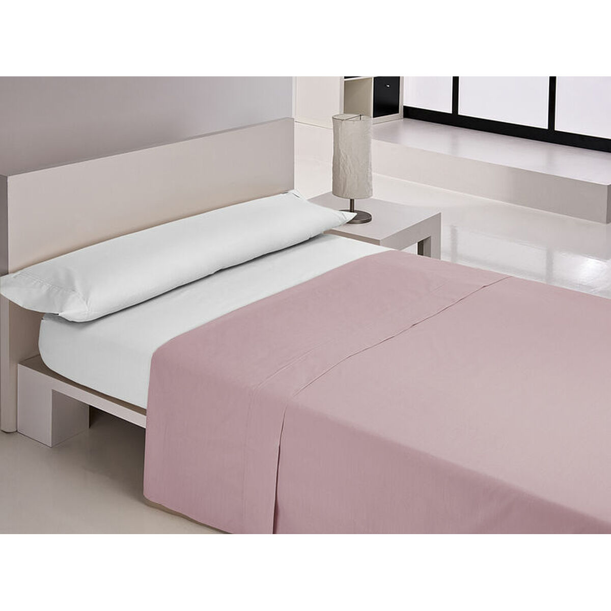 Top sheet Happy Home MIX COLORS Light mauve 240 x 270 cm Top sheet Happy Home MIX COLORS Light mauve 240 x 270 cm